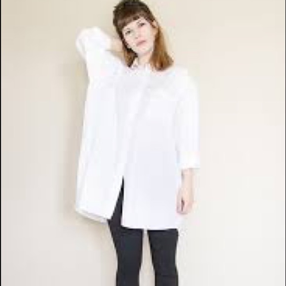 Oversized White Button Down